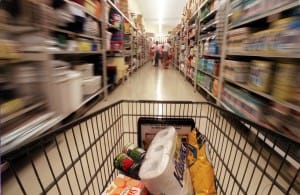 Trolley in supermarket, exact date unknown. SMH picture by NICK MOIR